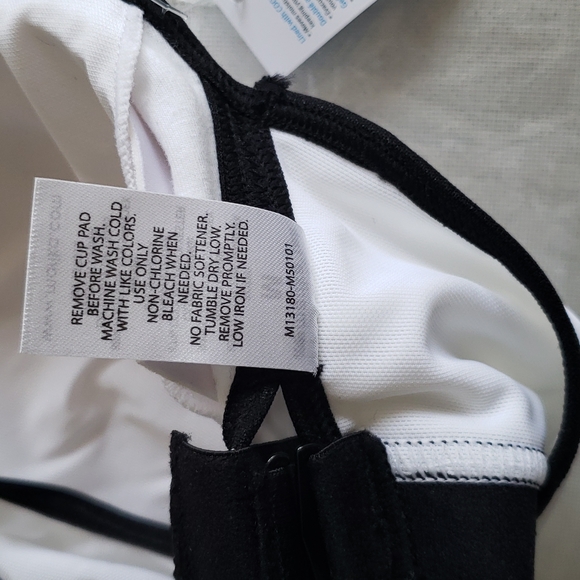 MARIKA TEK High Impact Microfiber Racerback Sport Bra CoolMax Cotton Dry-Wik NEW - Picture 9 of 16